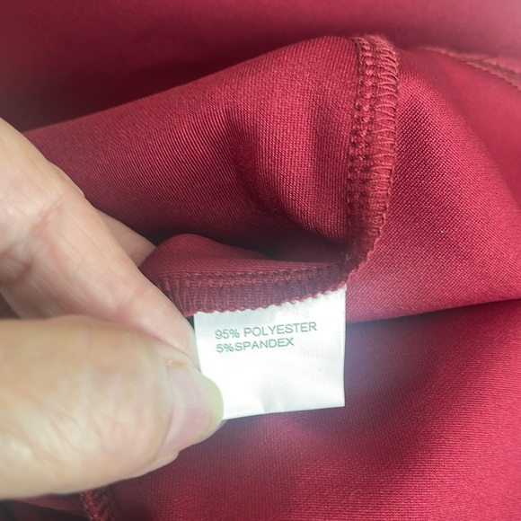 NWT IHOT Women's V Neck Flutter Sleeve Sheath Wrap Ruched Dress in Wine, Medium - Picture 13 of 13